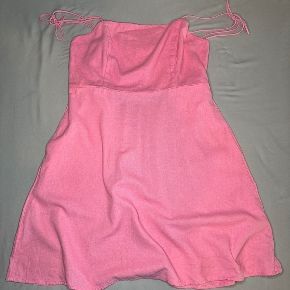 NWT Old Navy Pink Linen Dress